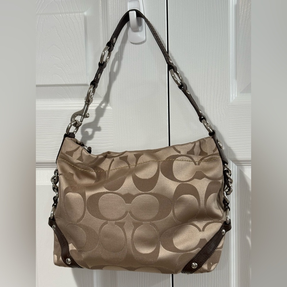 Coach Madison Phoebe Signature Jacquard Shoulder Bag F15250